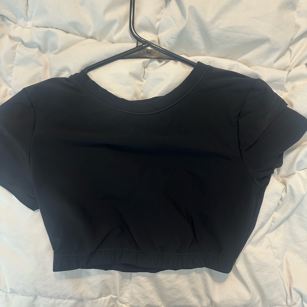 Aerie Black Crop Top